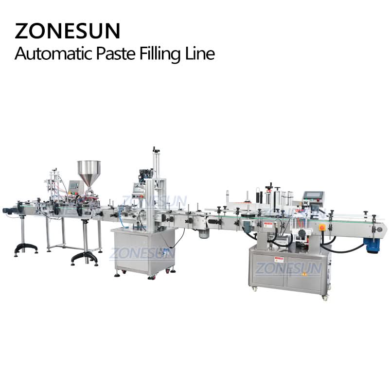 ZONESUN ZS-FAL180R9 Paste Filling Capping Labeling Production Line - Image 6