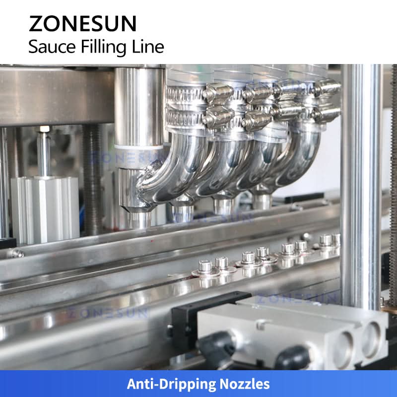 Zonesun ZS-FAL180G5 Automatic Ketchup Bottle Packaging Line Tomato Sauce Production Line - Image 3