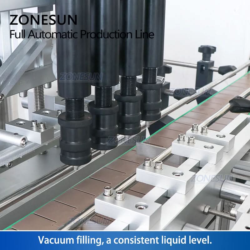 ZONESUN ZS-FAL180X1 Perfume Bottle Filling Capping Labeling Production Line - Image 4