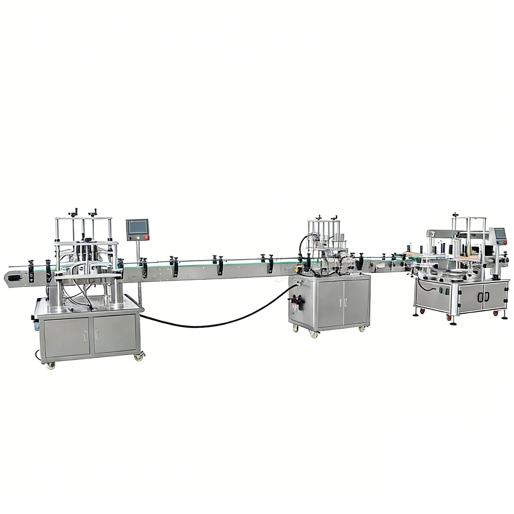 ZONESUN ZS-FAL180X1 Perfume Bottle Filling Capping Labeling Production Line - Image 7