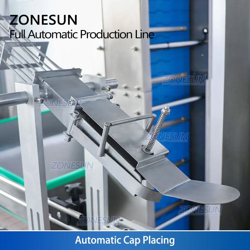 ZONESUN ZS-FAL180X2 Automatic F-style Bottle Servo Filling and Capping Machine With Cap Feeder - Image 3