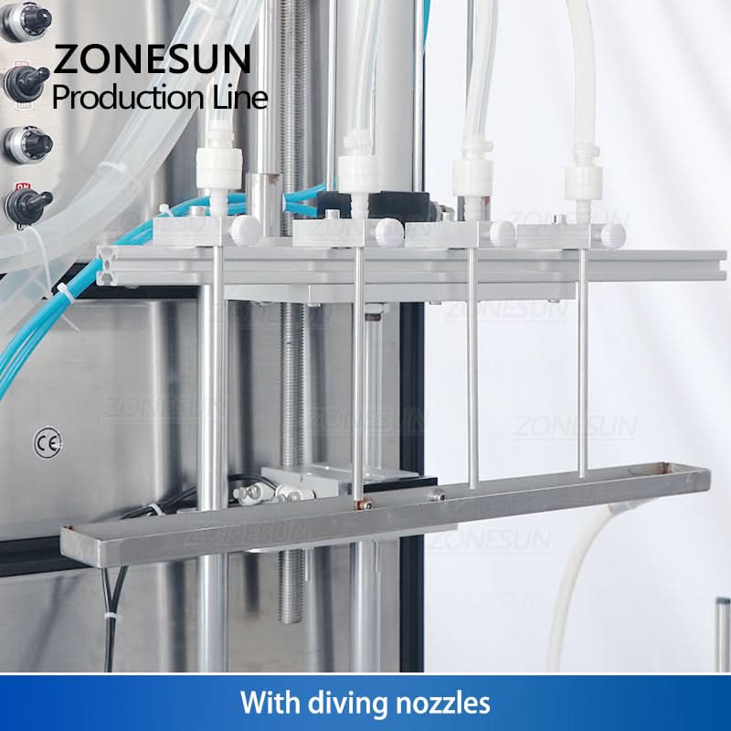 ZONESUN ZS-FAL180X4 Bottle Accumulation Table for Filling Capping Labeling Line - Image 4
