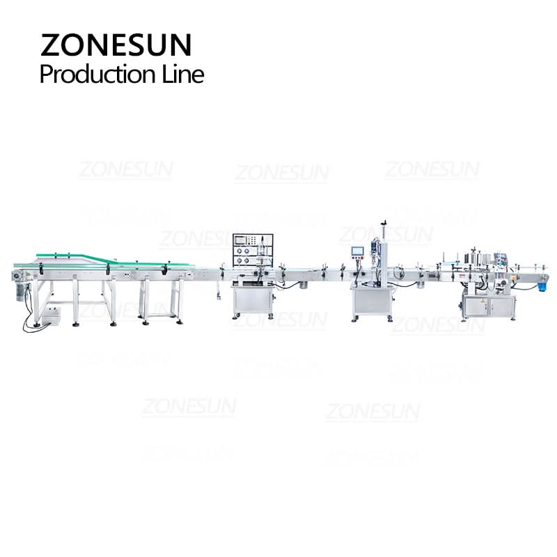 ZONESUN ZS-FAL180X4 Bottle Accumulation Table for Filling Capping Labeling Line - Image 7