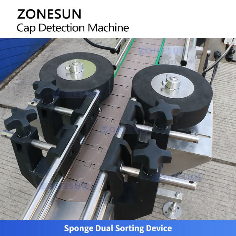ZONESUN ZS-MD2 Automatic Bottle Cap Inspection Machine Detects Cocked High Loose Caps Missing Foil Liner - Image 3