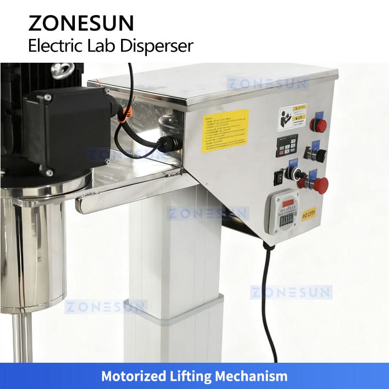 Zonesun ZS-MX220 Electric Lifting High-Speed Disperser Mixer for Paint Coatings Cosmetics - Image 3