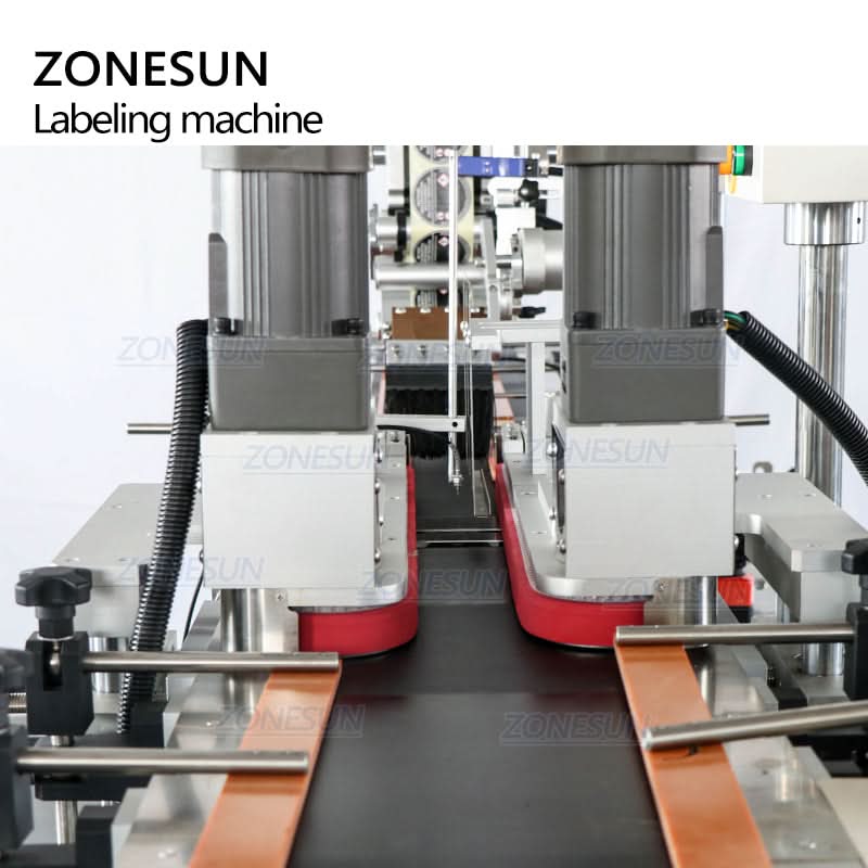 ZONESUN ZS-TB113B Automatic Top Bottom Plane Adhesive Box Labeling Machiner - Image 4