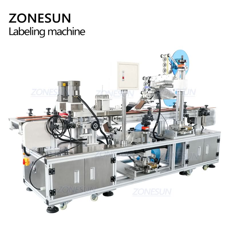 ZONESUN ZS-TB113B Automatic Top Bottom Plane Adhesive Box Labeling Machiner - Image 6