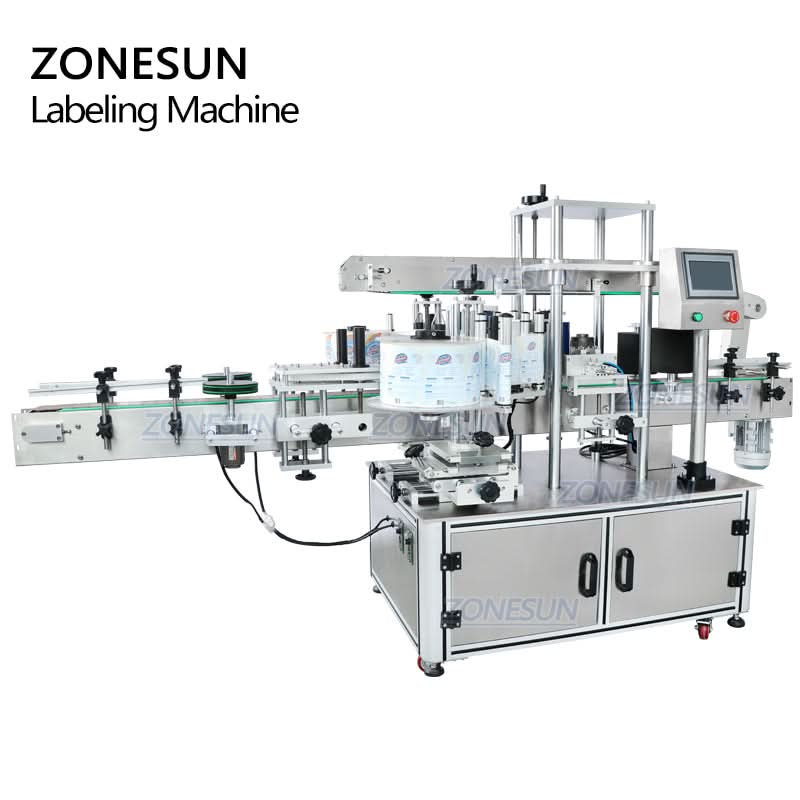 ZONESUN ZS-TB300Z Dual-Side Labeling Machine for Round & Square Bottles - Image 6