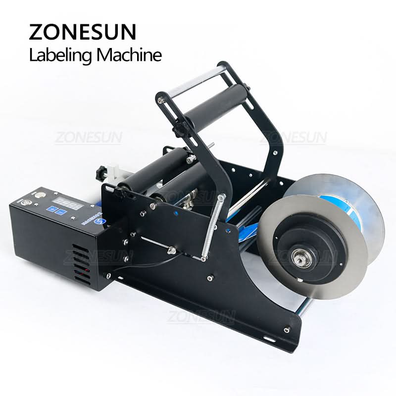 ZONESUN ZS-TB50SM Manual Round Bottle Labeling Machine for Stickers - Image 3