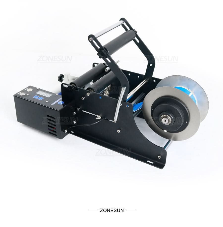 ZONESUN ZS-TB50SM Manual Round Bottle Labeling Machine for Stickers - Image 5