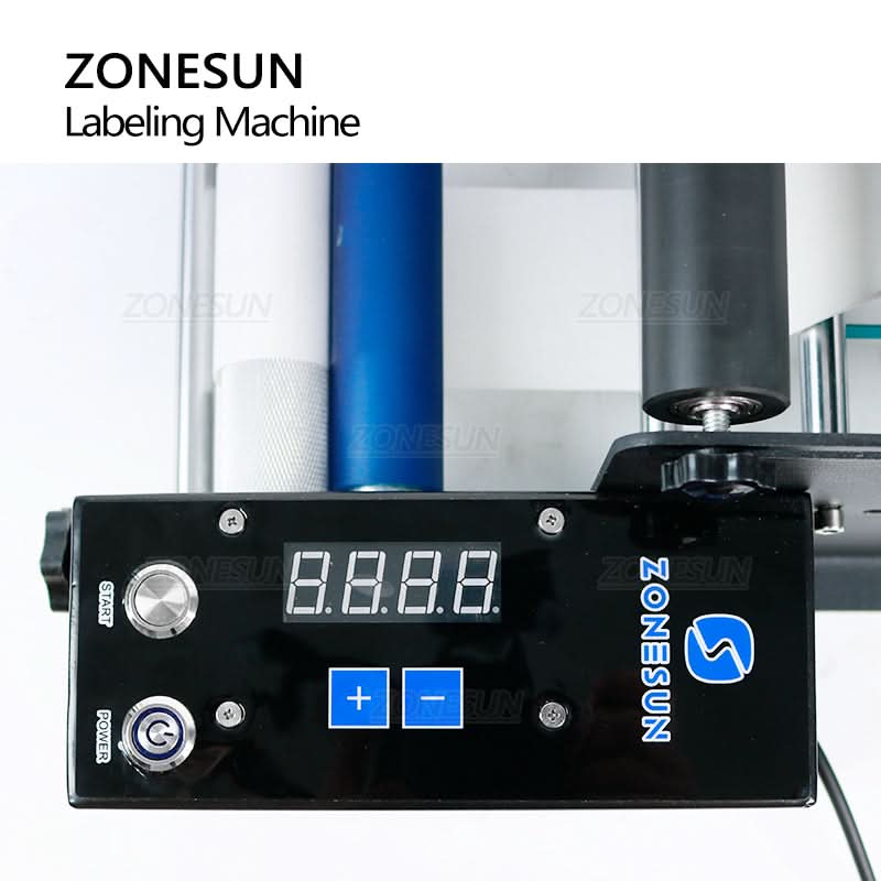 ZONESUN ZS-TB50SM Manual Round Bottle Labeling Machine for Stickers - Image 6