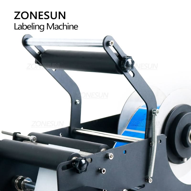 ZONESUN ZS-TB50SM Manual Round Bottle Labeling Machine for Stickers - Image 7