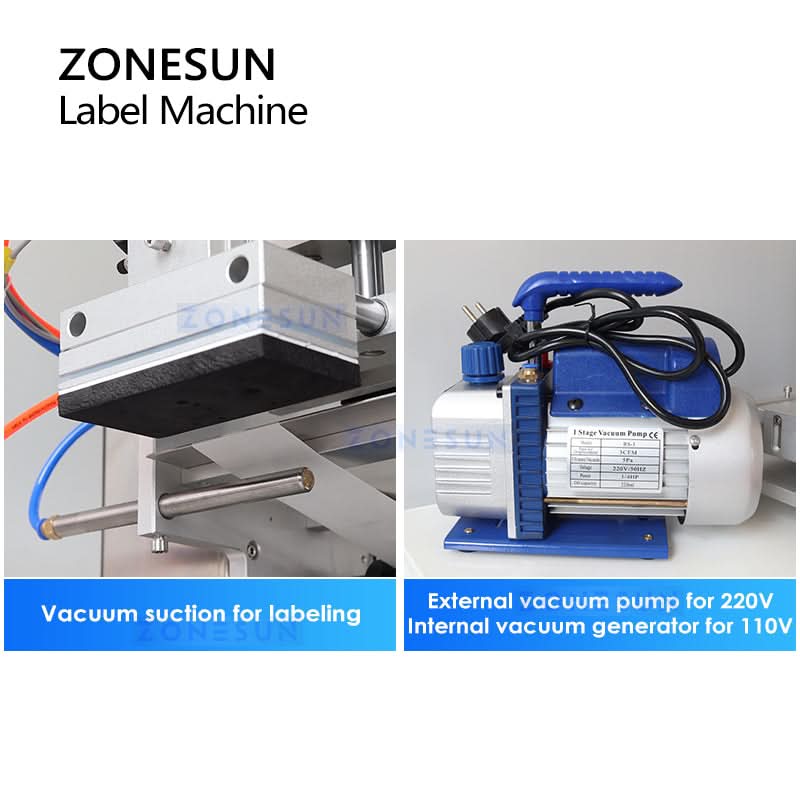 ZONESUN ZS-TB60 Semi-automatic Flat Surface Labeling Machine - Image 3