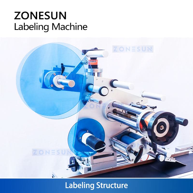 Zonesun ZS-TB716Z Automatic Flat Surface Top & Bottom Labeling Machine - Image 4
