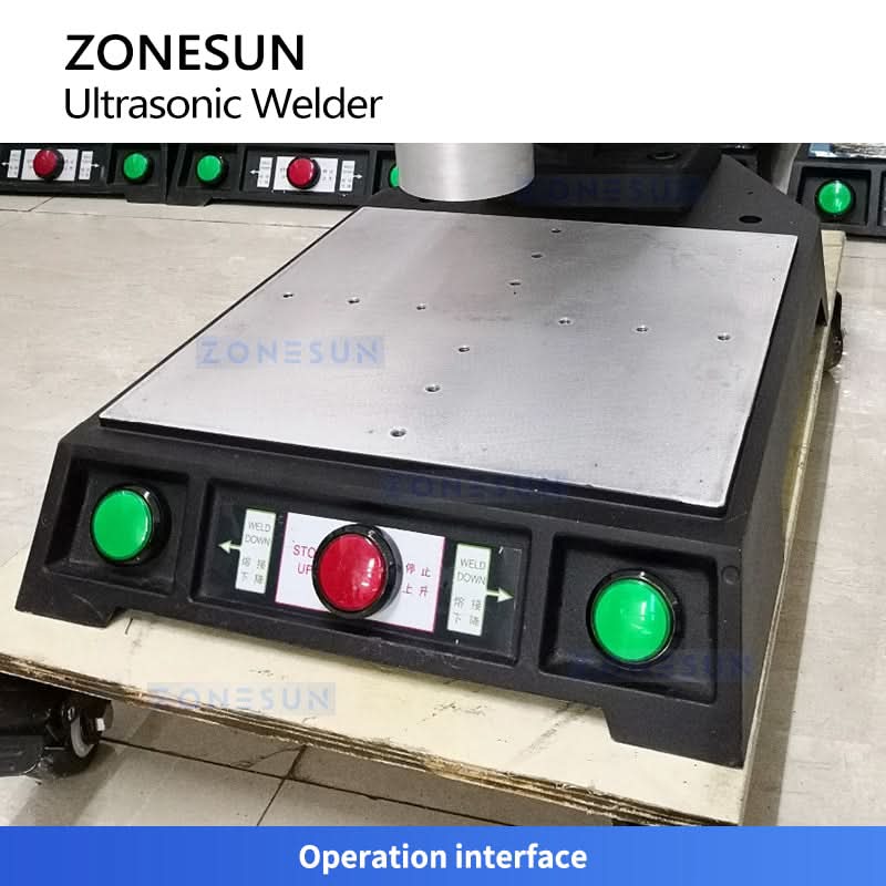 Zonesun ZS-UFK1 Ultrasonic Welding Machine for Plastic Parts Textile Non-woven Materials - Image 4