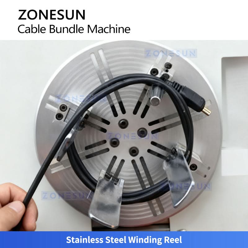 Zonesun ZS-WTKZ2 Automatic Cable Coiling Machine Wire Binding Machine - Image 4