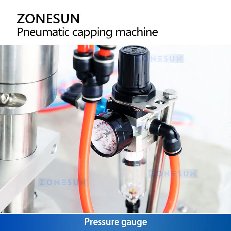 Zonesun ZS-YG25Q Pneumatic Aerosol Can Crimping Machine - Image 5