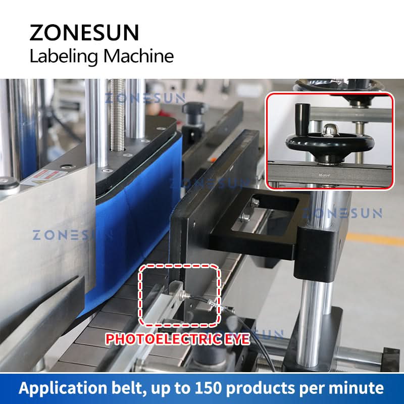 ZONESUN ZS-TB200R Automatic Wrap Around Round Bottle Labeling Machine - Image 3